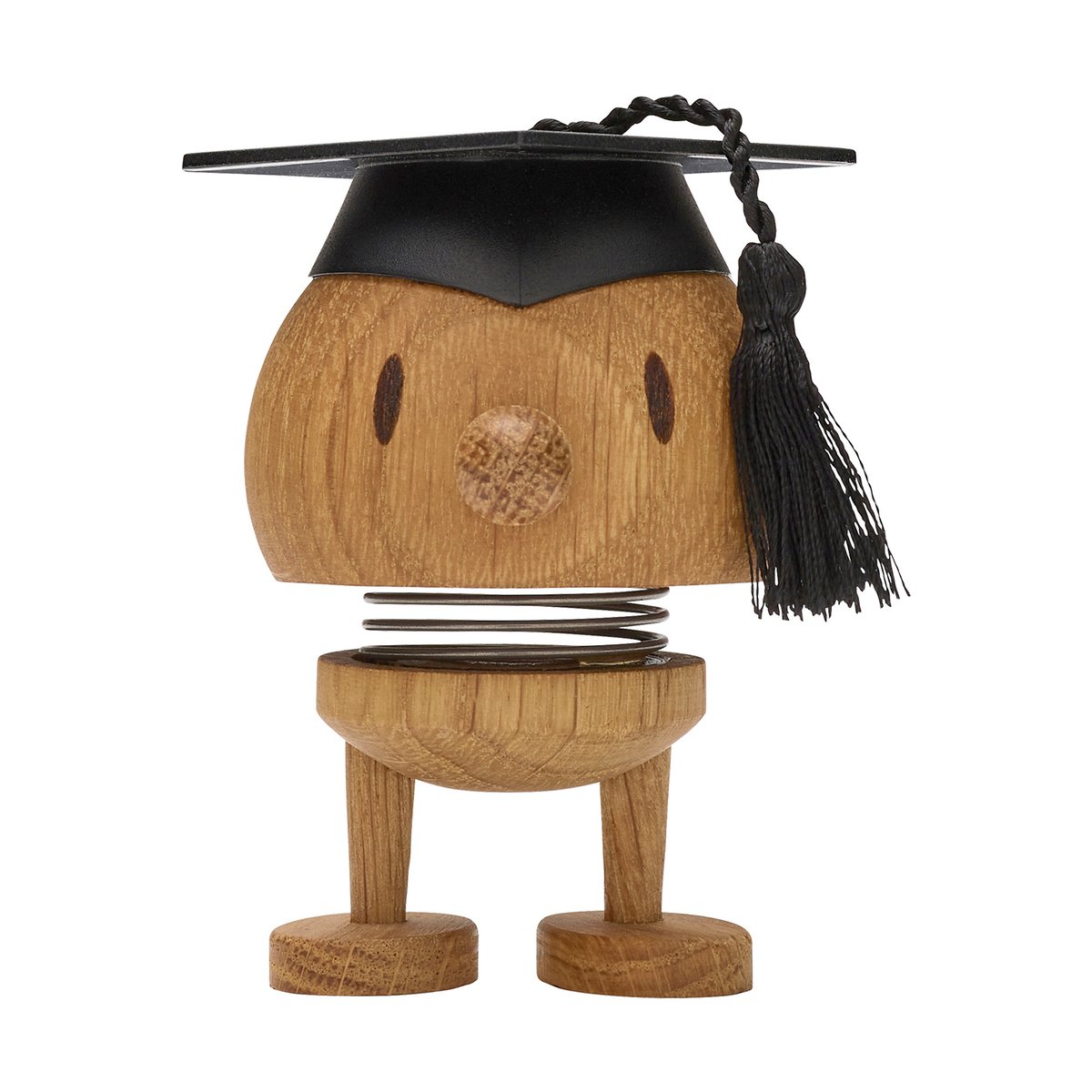 Hoptimist IQ Bumble S figure Oak | Scandinavian Design | Wooden figures | Brown