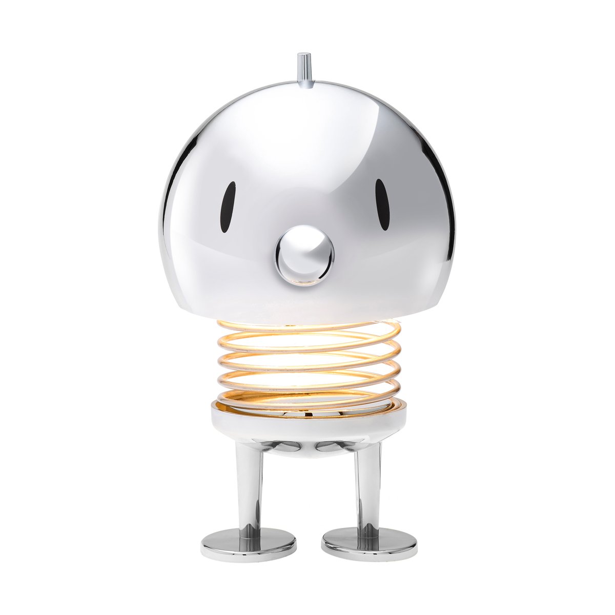 Hoptimist LED lamp portable L Chrome | Scandinavian Design | Desk & table lamps | Silver-coloured