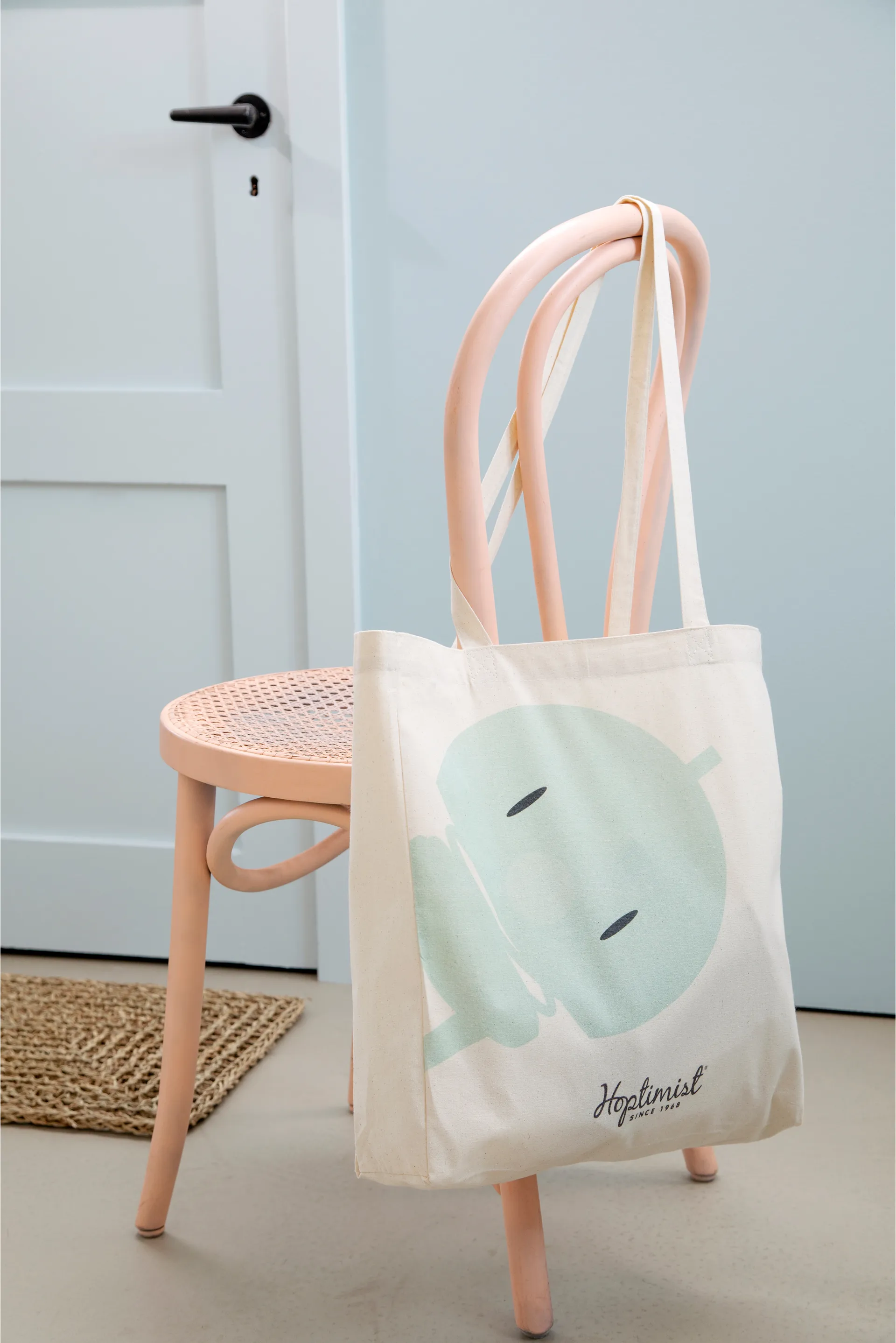 Hoptimist shopper tote bag, Blue Hoptimist