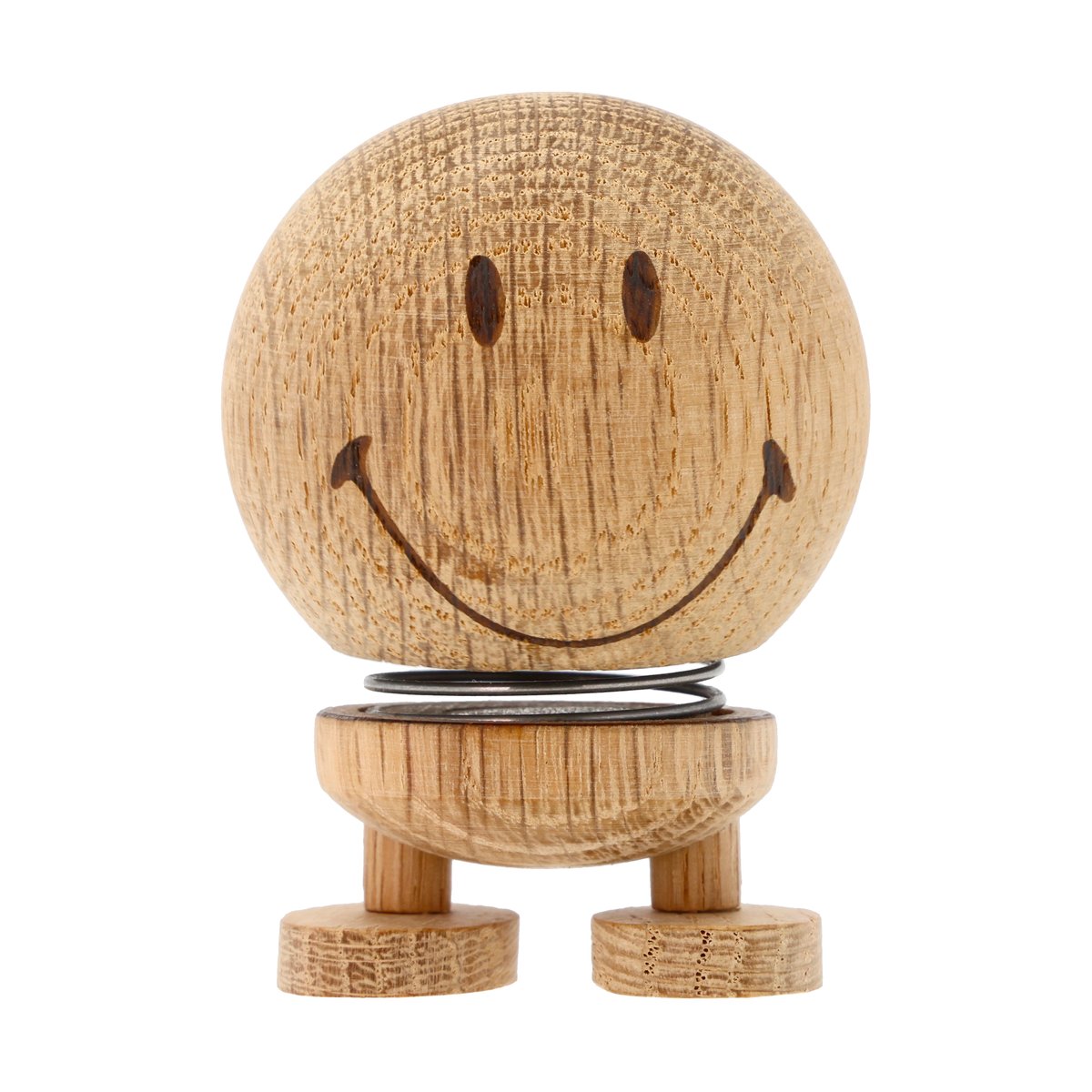 Hoptimist Hoptimist Smiley S figure Raw oak | Scandinavian Design | Wooden figures | Brown