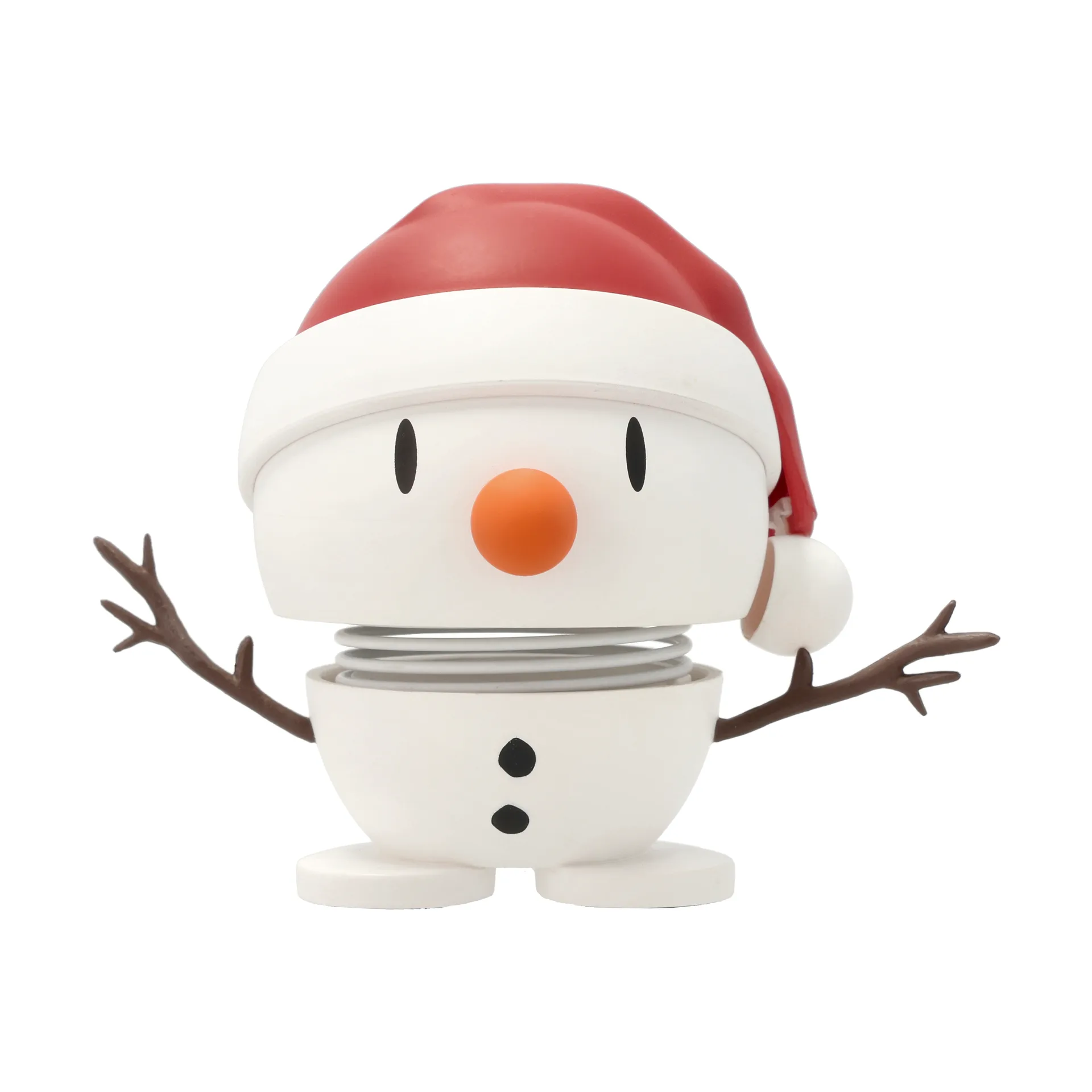 Hoptimist Soft Santa Snowman S figure, White Hoptimist