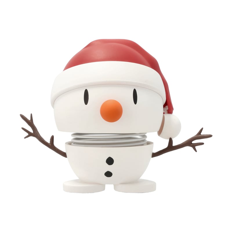 Hoptimist Hoptimist Soft Santa Snowman S figure White