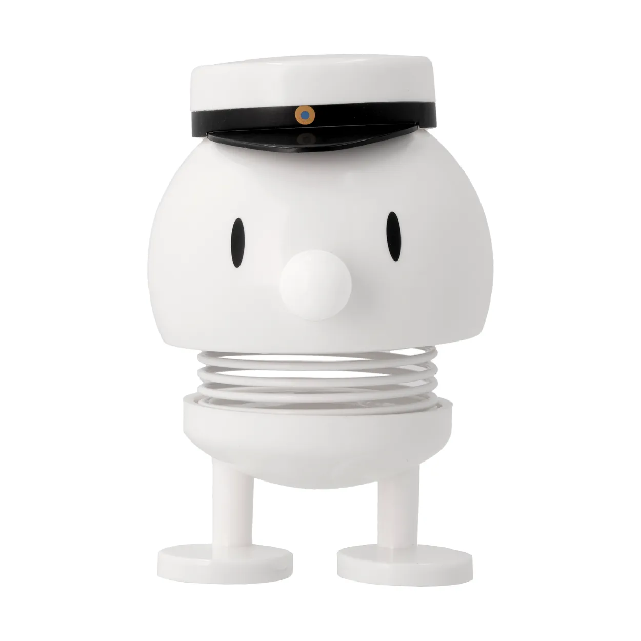 Hoptimist Swedish Student Bumble S figure White | Scandinavian Design | Wooden figures | White