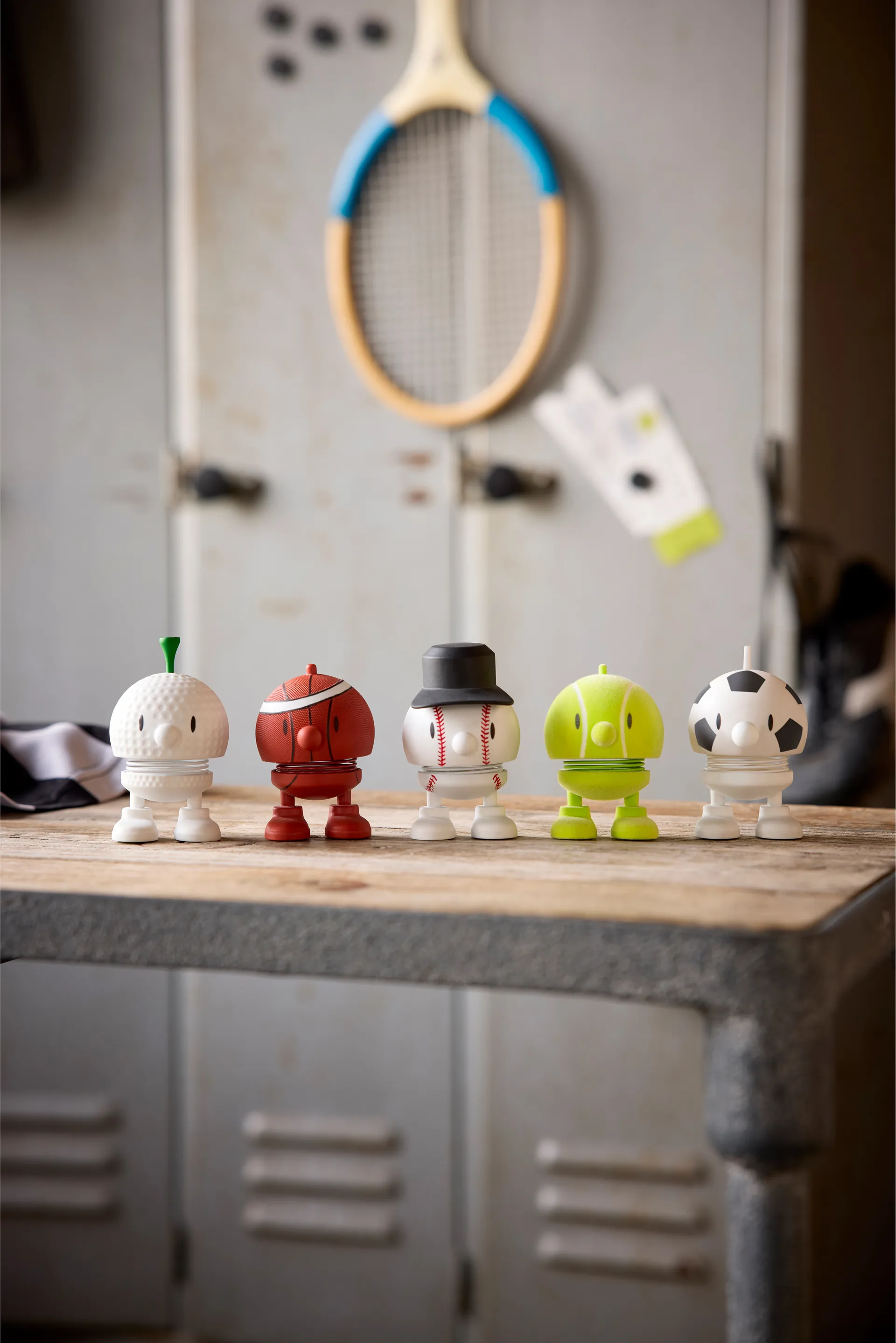 Hoptimist Tennis Bumble S figure, Yellow Hoptimist