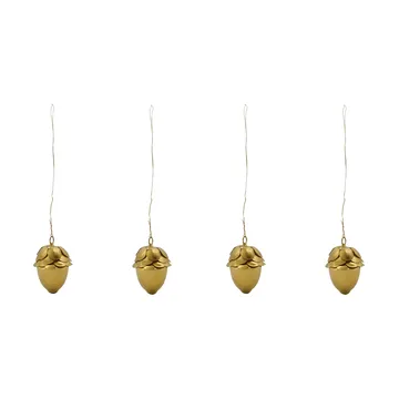 Acorn decorative hanger 4-pack - Gold - House Doctor