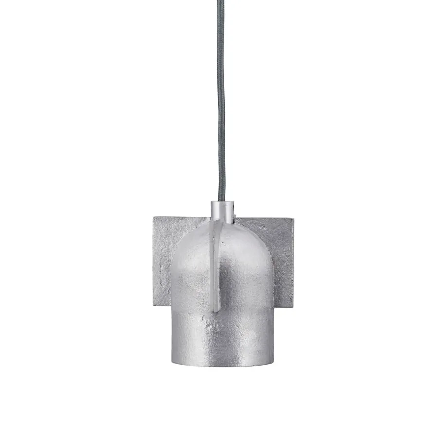 House Doctor Akola ceiling lamp Ø9 cm silver | Scandinavian Design | Pendant lamps | Silver-coloured
