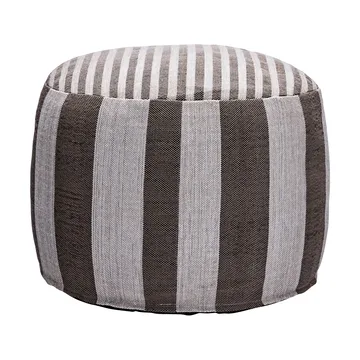 Alfo pouf Ø60x40 cm - Brown-white - House Doctor
