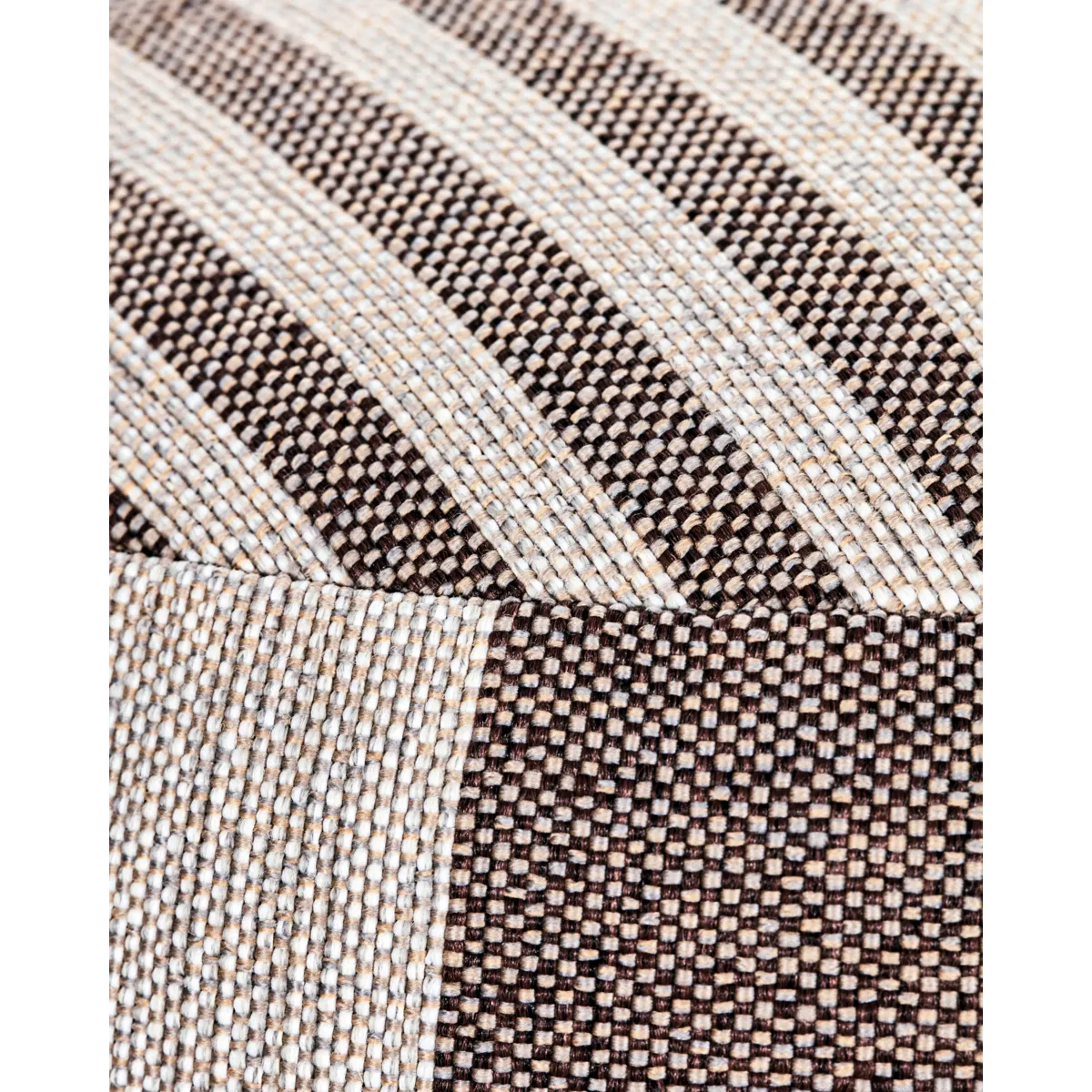 Alfo pouf Ø60x40 cm, Brown-white House Doctor