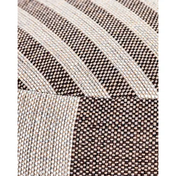 Alfo pouf Ø60x40 cm - Brown-white - House Doctor