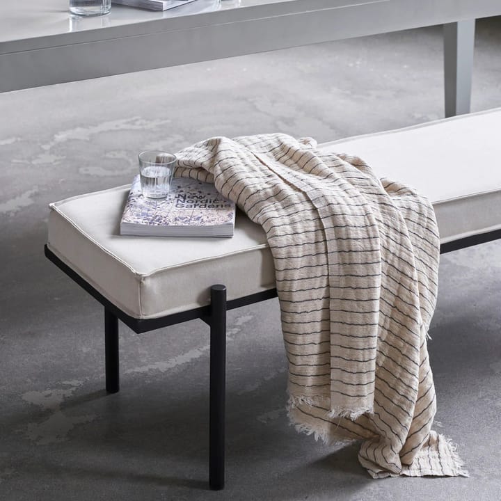 Alice stripe throw 140x200 cm, Dark grey House Doctor