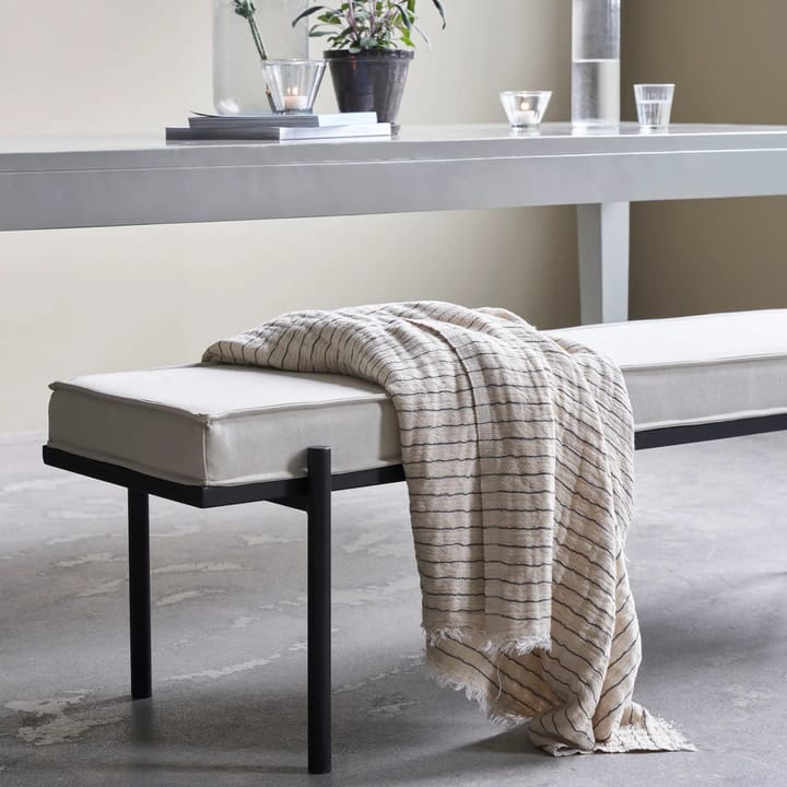 Alice stripe throw 140x200 cm, Dark grey House Doctor