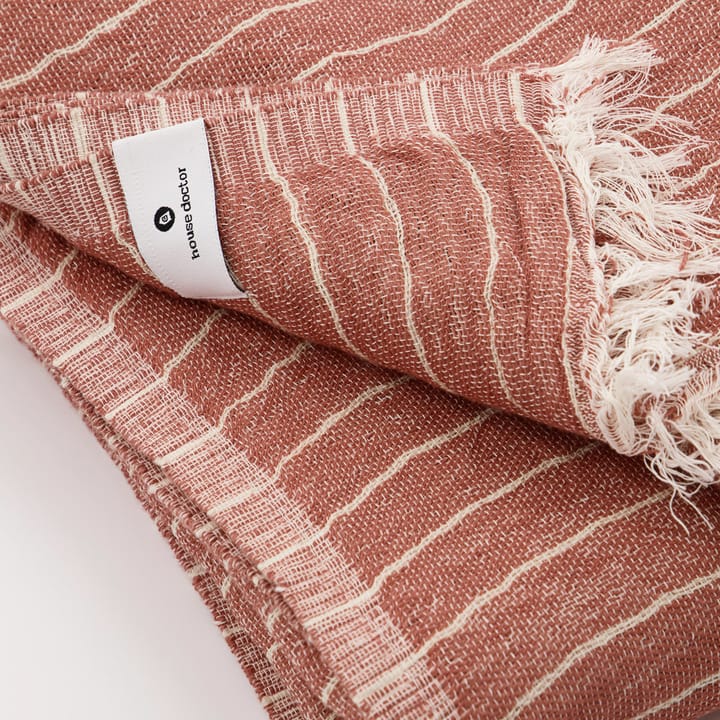 Alice stripe throw 140x200 cm - Dusty berry - House Doctor