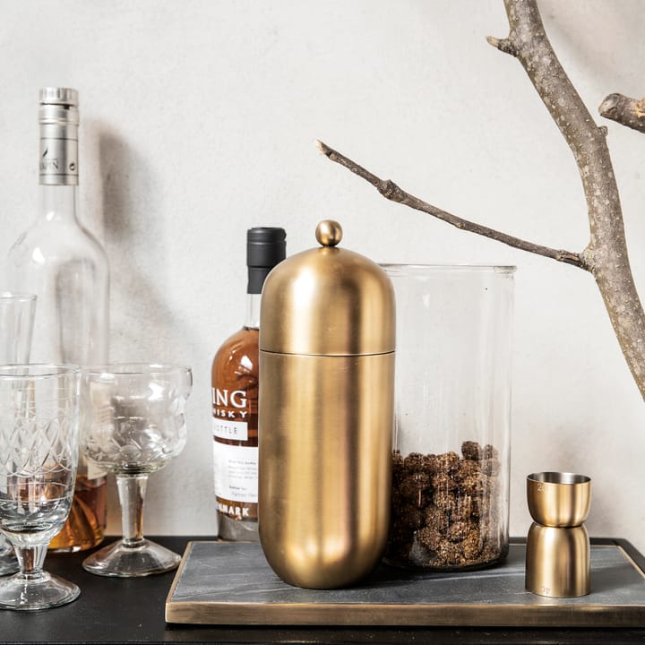 Alir cocktail shaker, brass