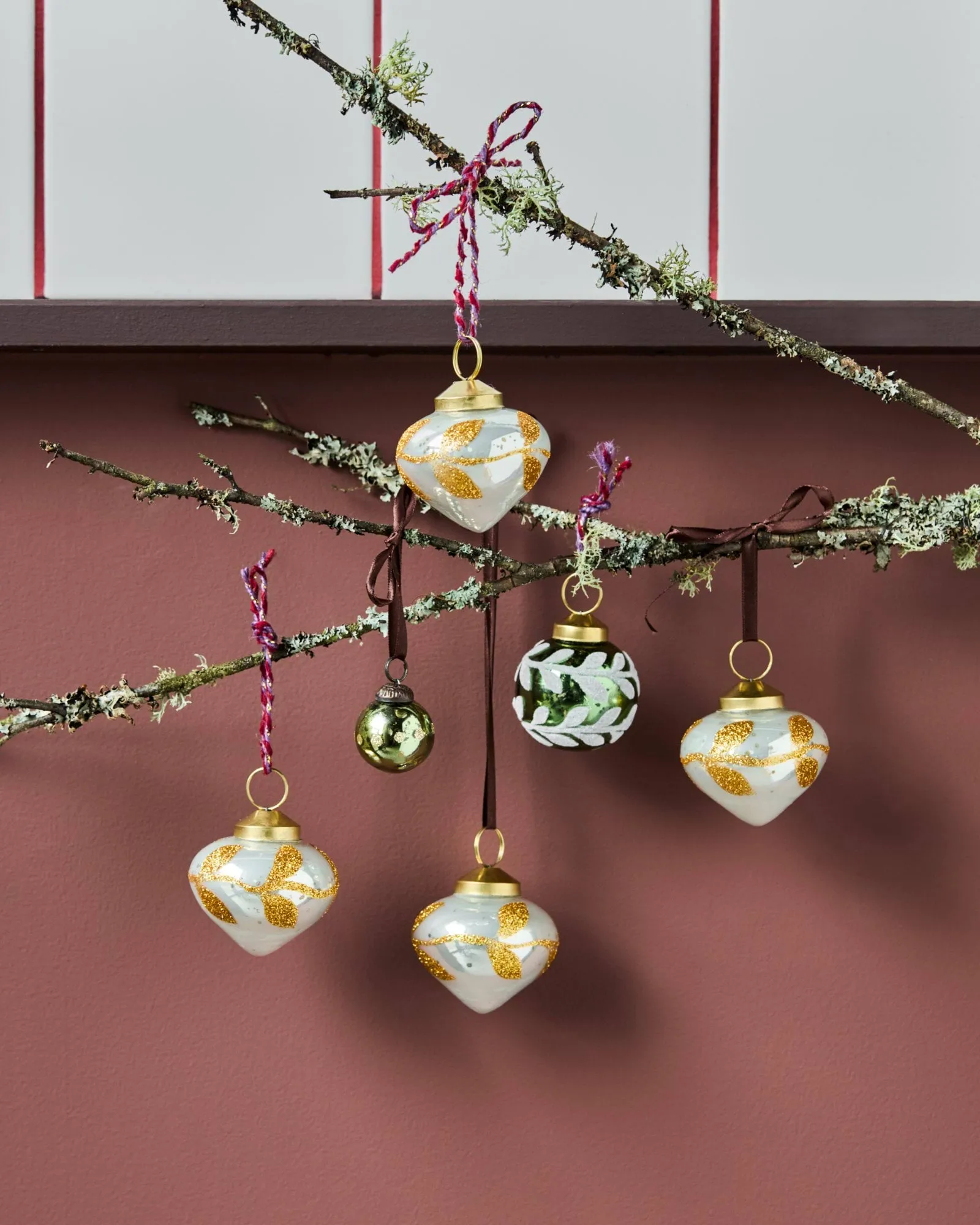 Amore Christmas hanging ornament 4-pack, Light blue House Doctor