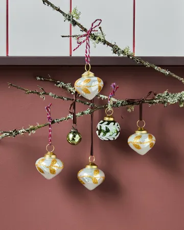 Amore Christmas hanging ornament 4-pack - Light blue - House Doctor