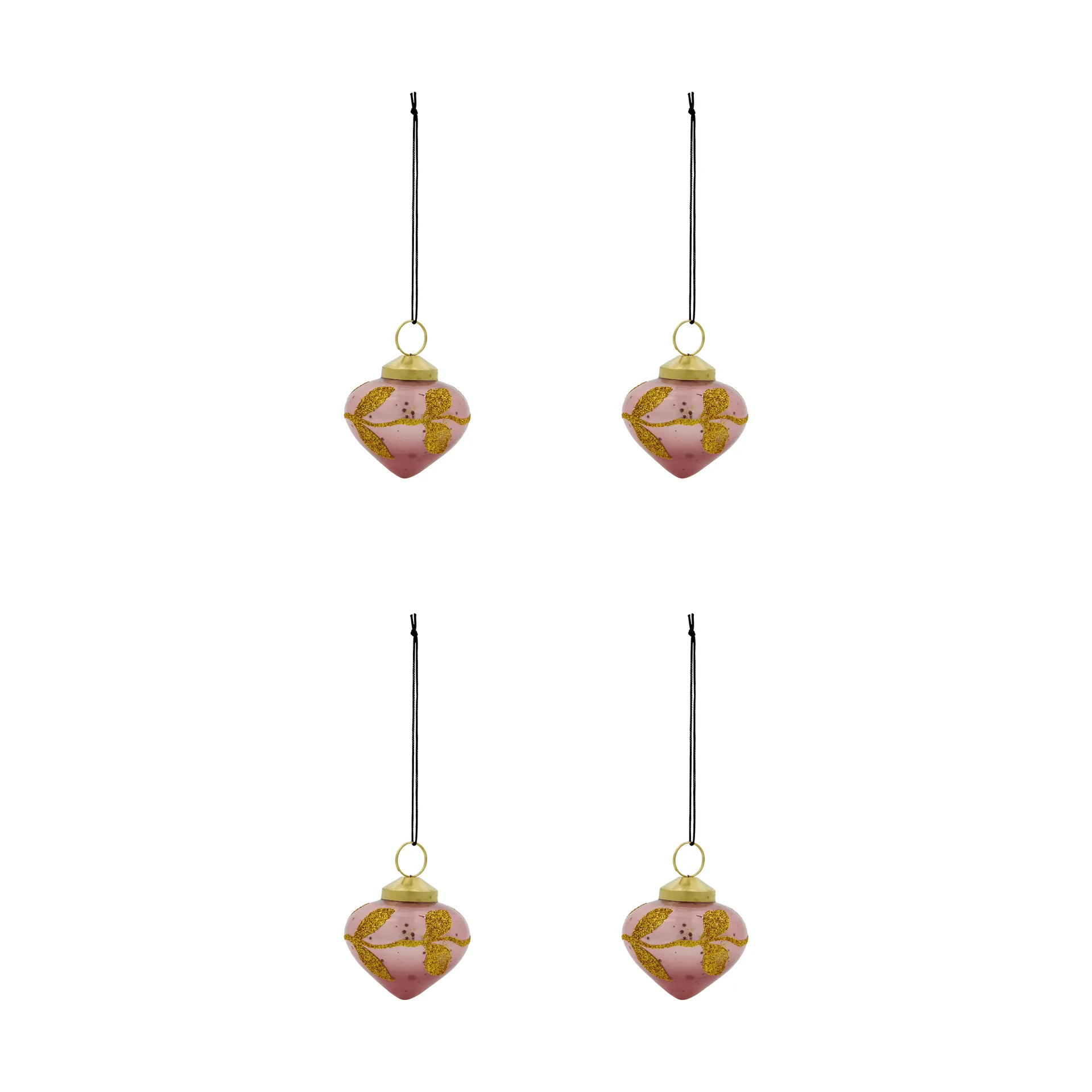 Amore Christmas hanging ornament 4-pack, Pink House Doctor