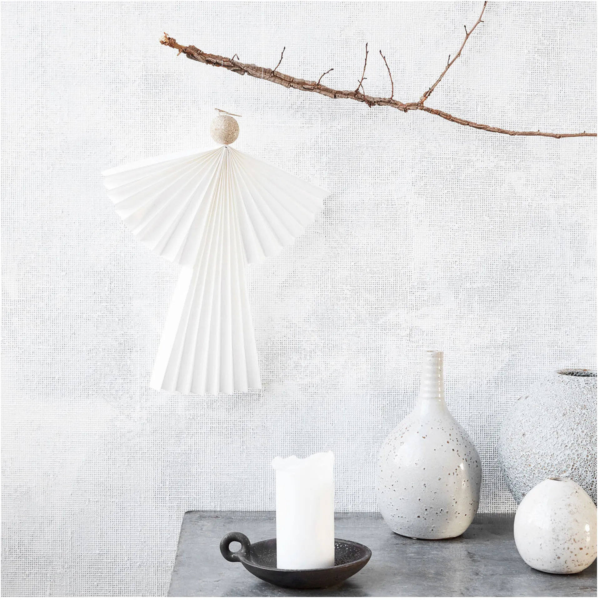 Angel Christmas decoration white, 36 cm House Doctor