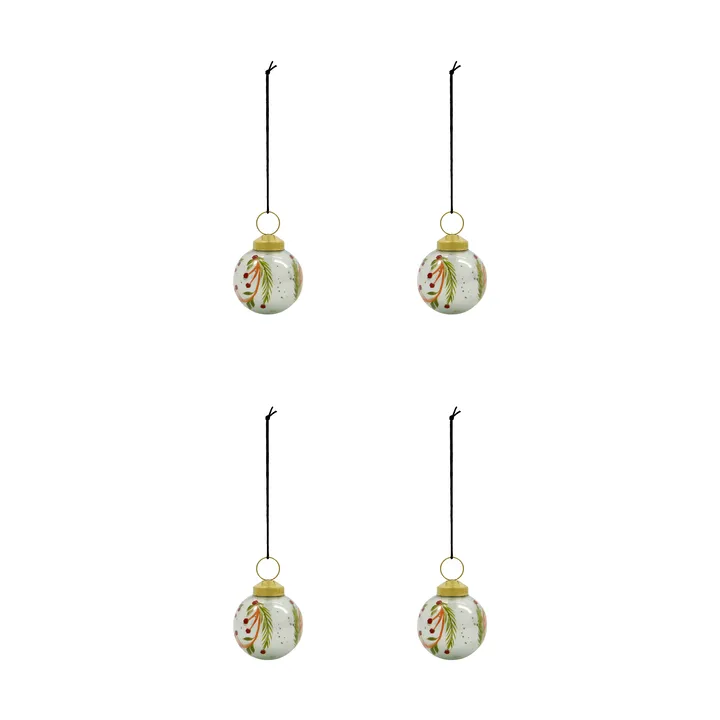 Antico Christmas bauble 4-pack - Light blue - House Doctor