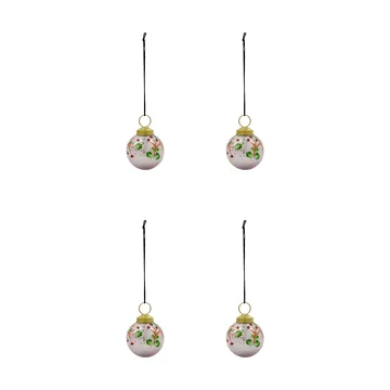 Antico Christmas bauble 4-pack - Pink - House Doctor
