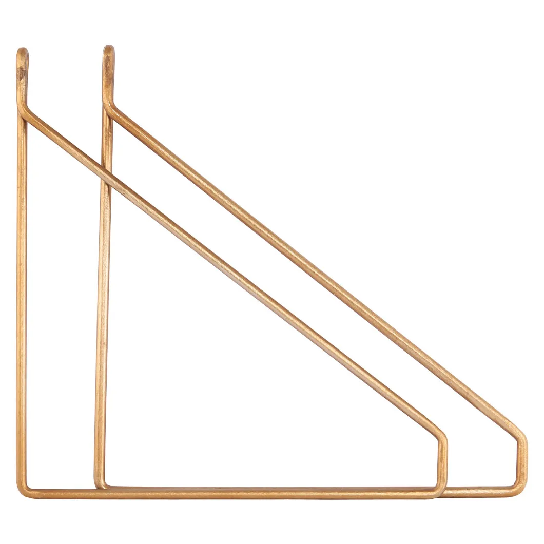 House Doctor Apart shelving system 2-pack Brass | Scandinavian Design | Shelves & shelving systems | Gold-coloured