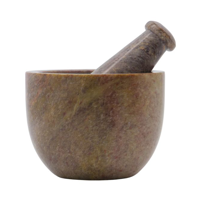House Doctor Arb mortar with pestle Ø10 cm Brown