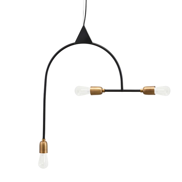 Arch ceiling lamp - Black- brass - House Doctor