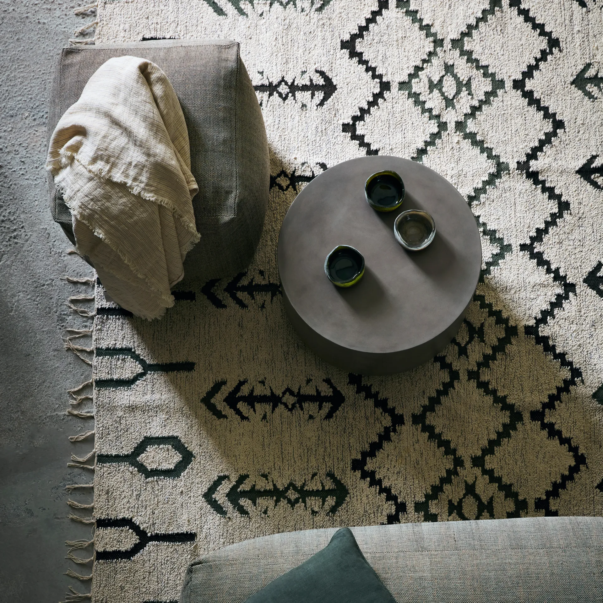 Arte rug 160x230 cm, Off-white House Doctor