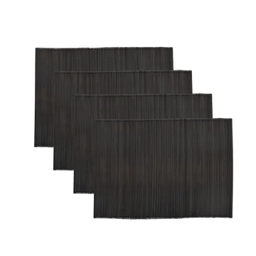Bamb placemat 33x45 cm 4-pack - black - House Doctor