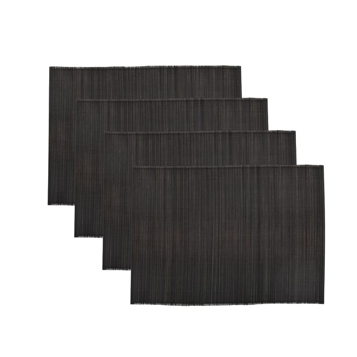 Bamb placemat 33x45 cm 4-pack - black - House Doctor