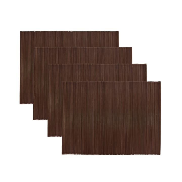 Bamb placemat 33x45 cm 4-pack - brown - House Doctor