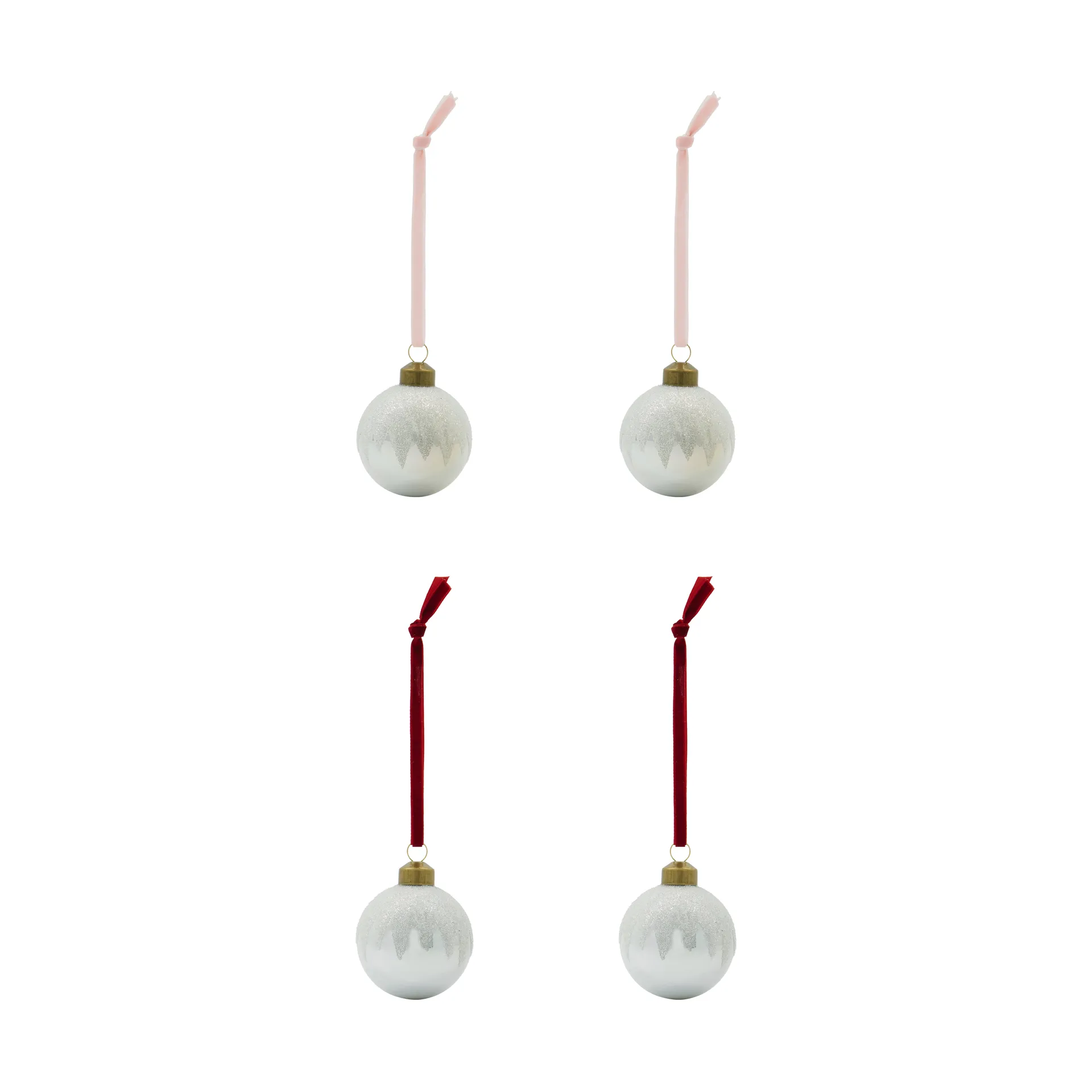 Bano Christmas bauble 4-pack, Silver House Doctor