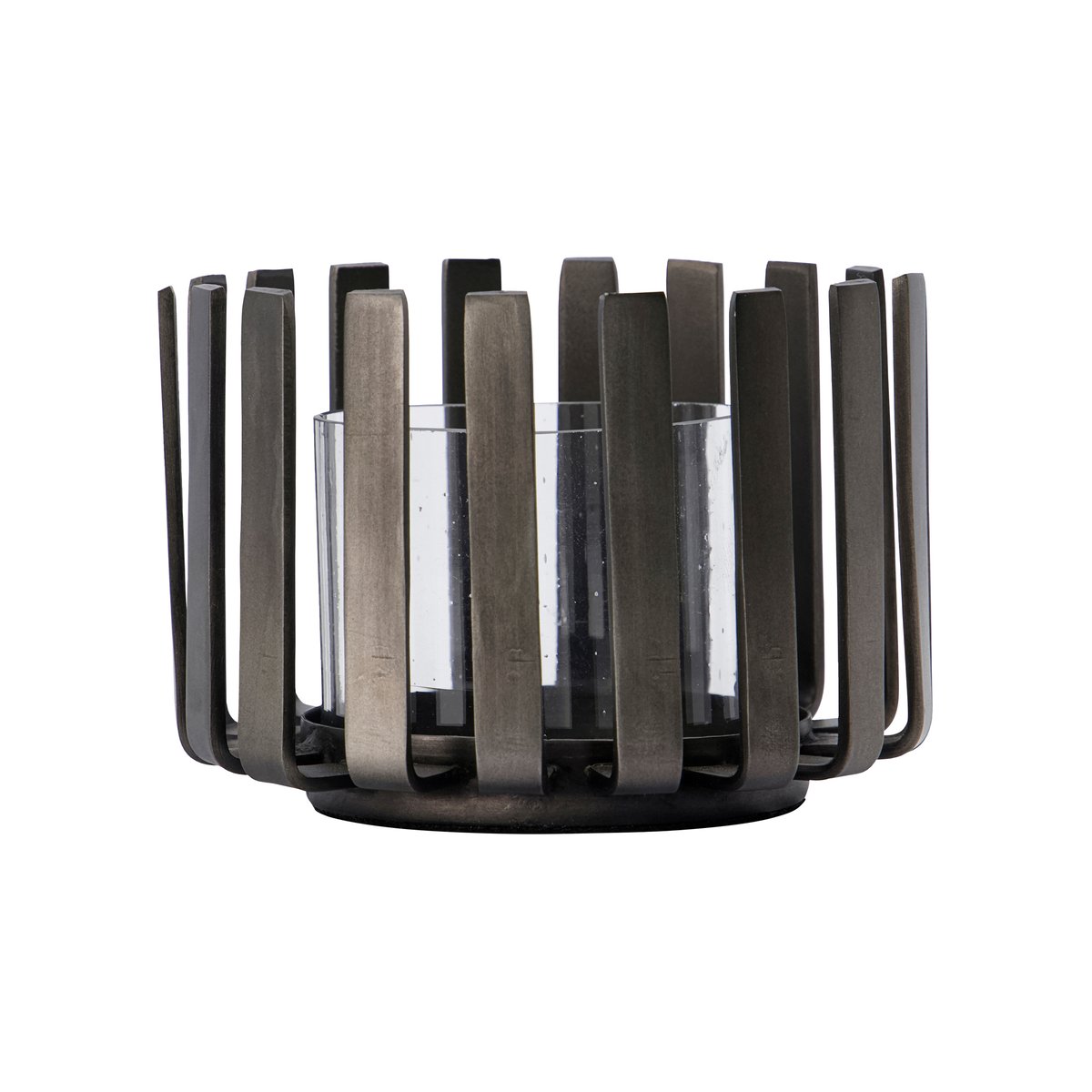 House Doctor Bars tea light holder o10 cm Black | Scandinavian Design | Tea light holders, lanterns & candle dishes | Black