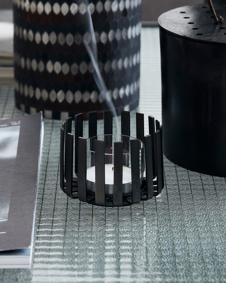 Bars tea light holder Ø10 cm, Black House Doctor