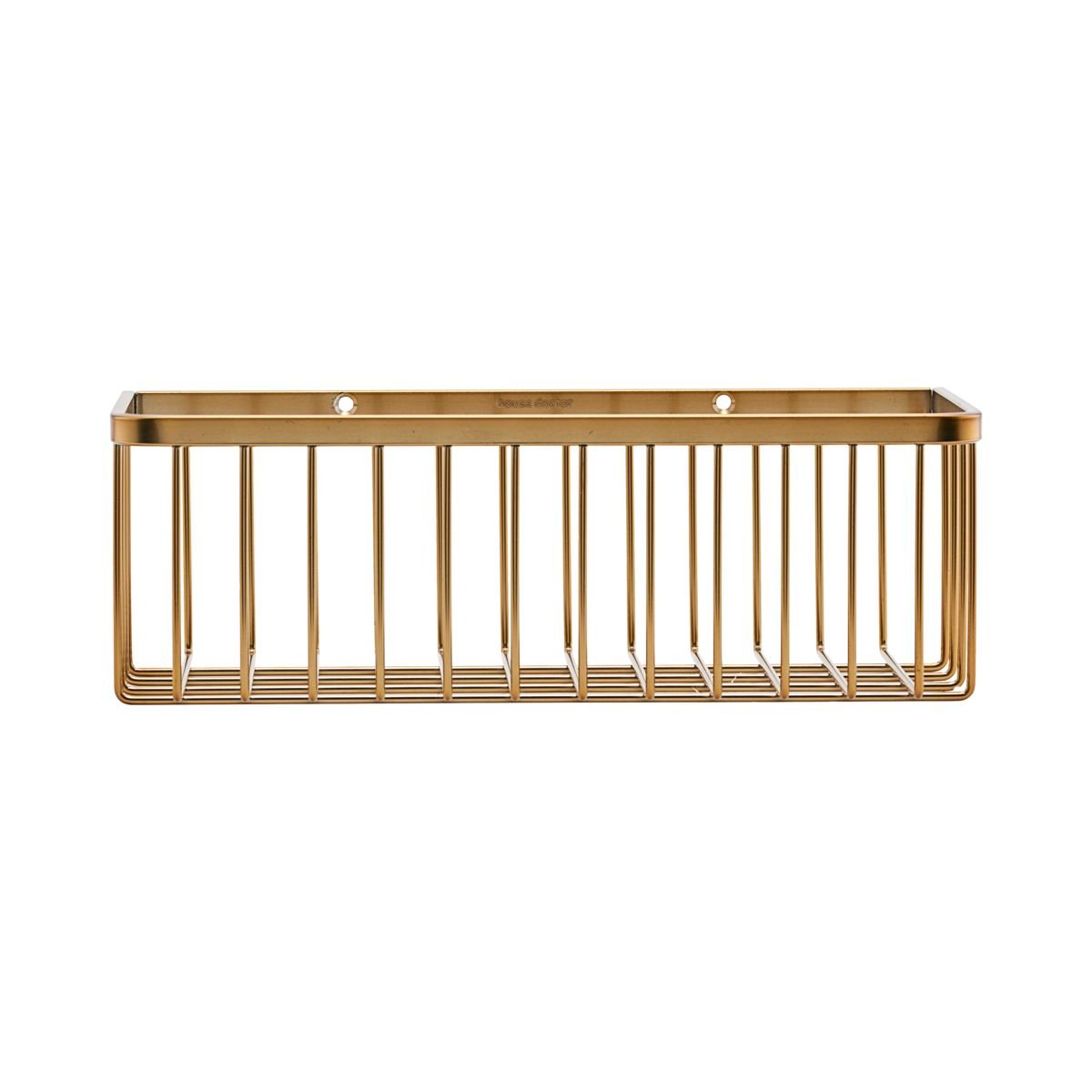 House Doctor Bath basket 11x28 cm Brushed brass | Scandinavian Design | Storage baskets | Gold-coloured