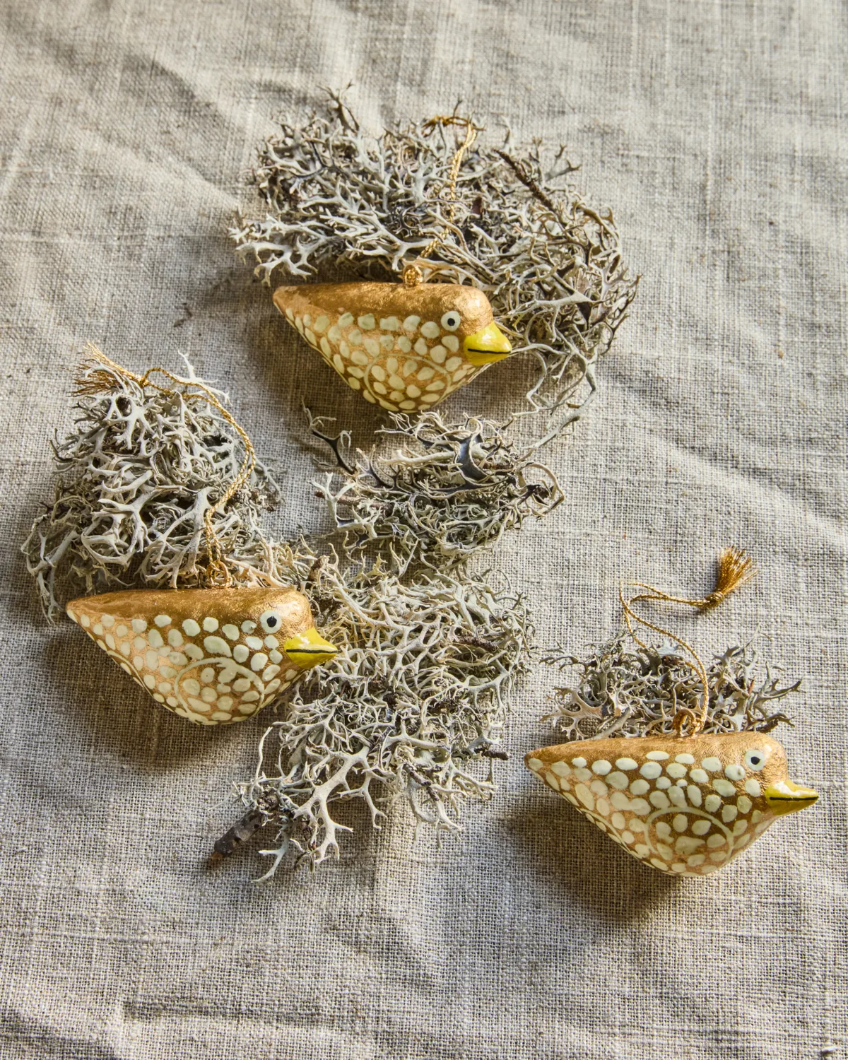 Bird Easter hanging decoration 3-pack, Yellow House Doctor