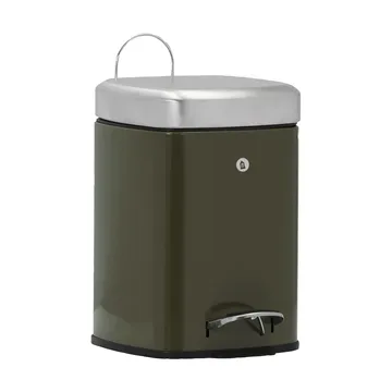 Black waste bin - Deep green, 20.5x27.5x29.5 cm - House Doctor