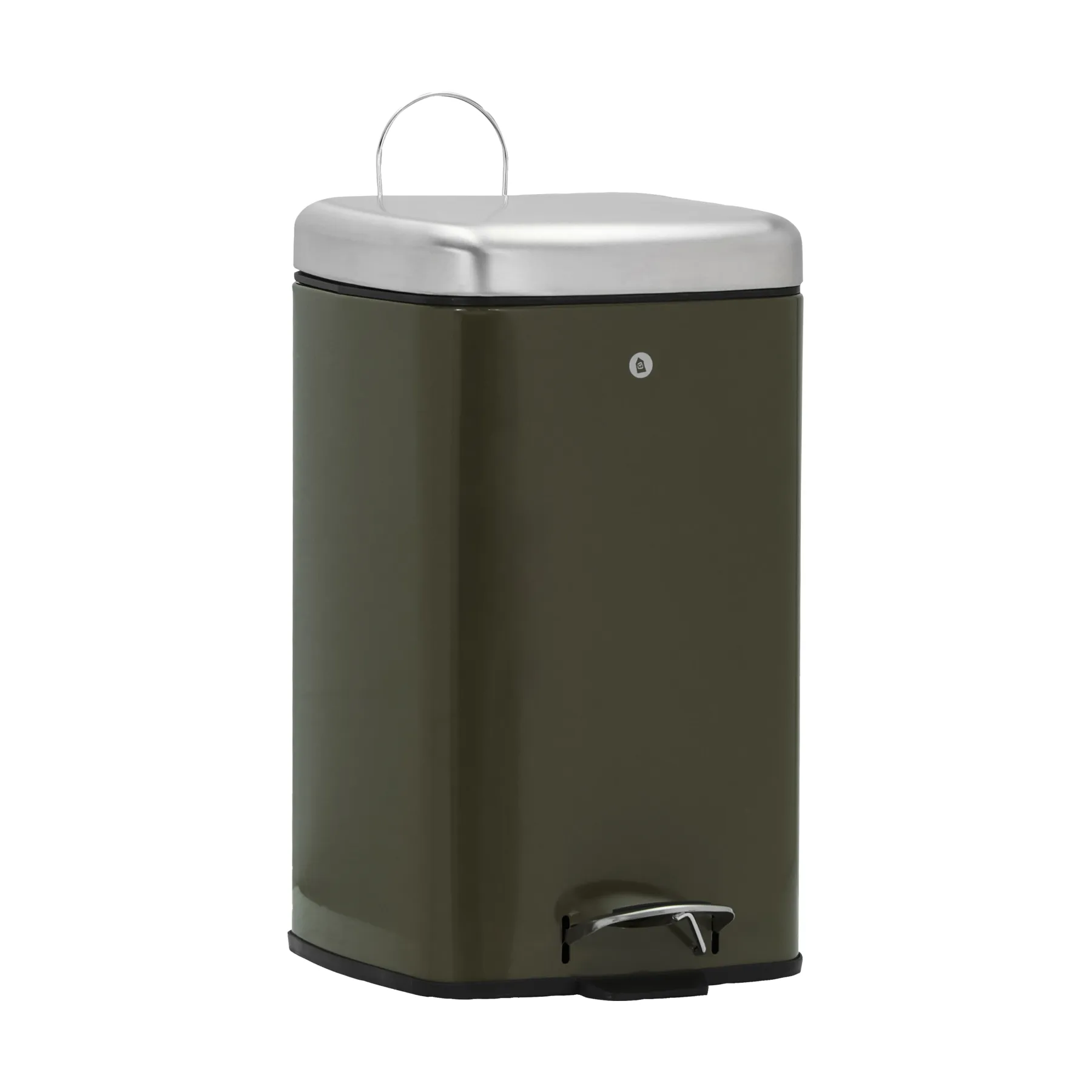 Black waste bin, Deep green, 27x36x46 cm House Doctor