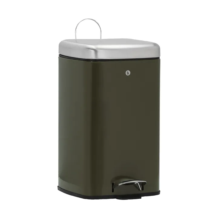 Black waste bin - Deep green, 27x36x46 cm - House Doctor