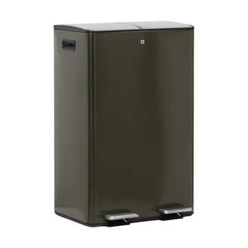 Black waste bin - Deep green, 46x35.5x71 cm - House Doctor