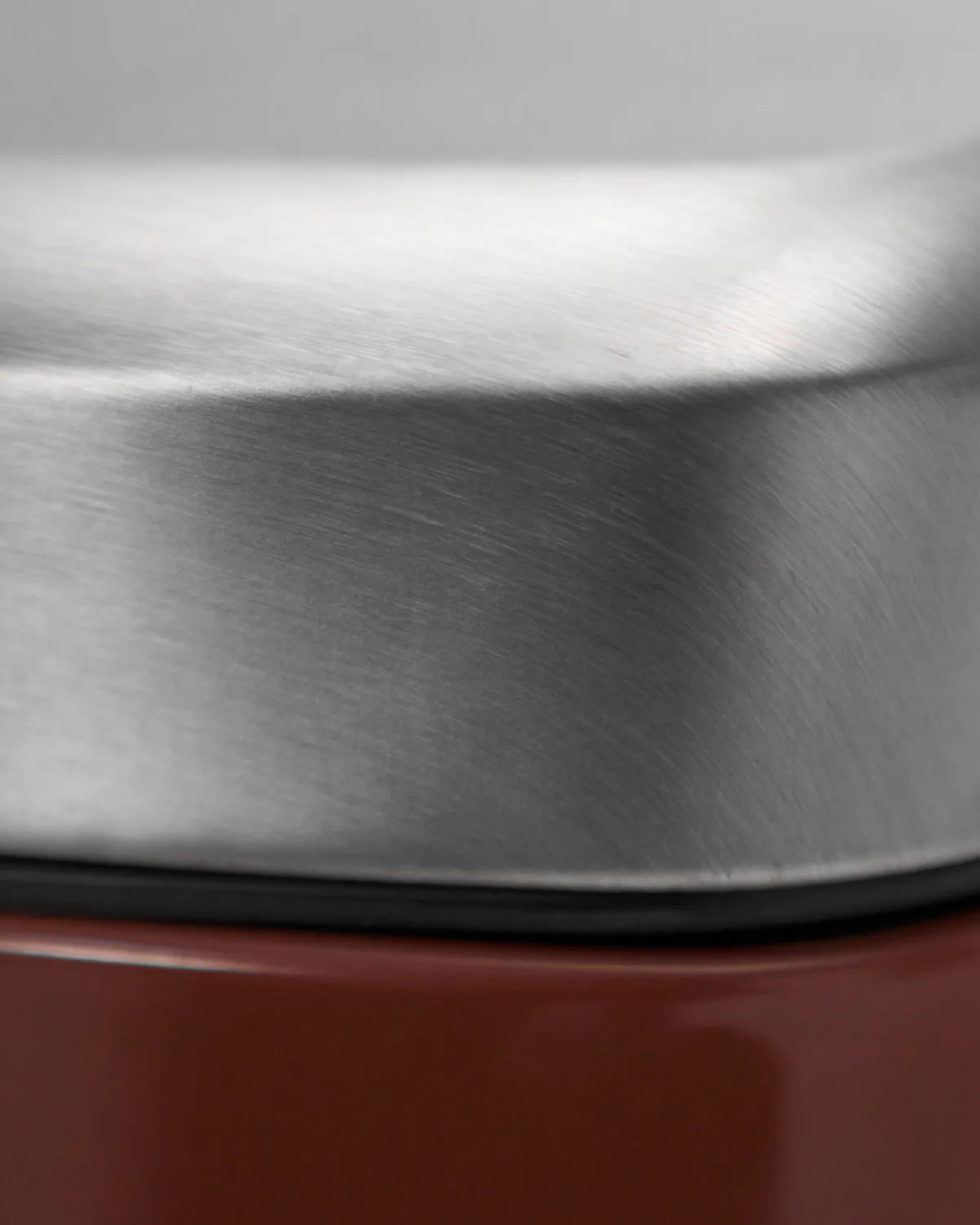 Black waste bin, Terracotta, 20.5×27.5×29.5 cm House Doctor