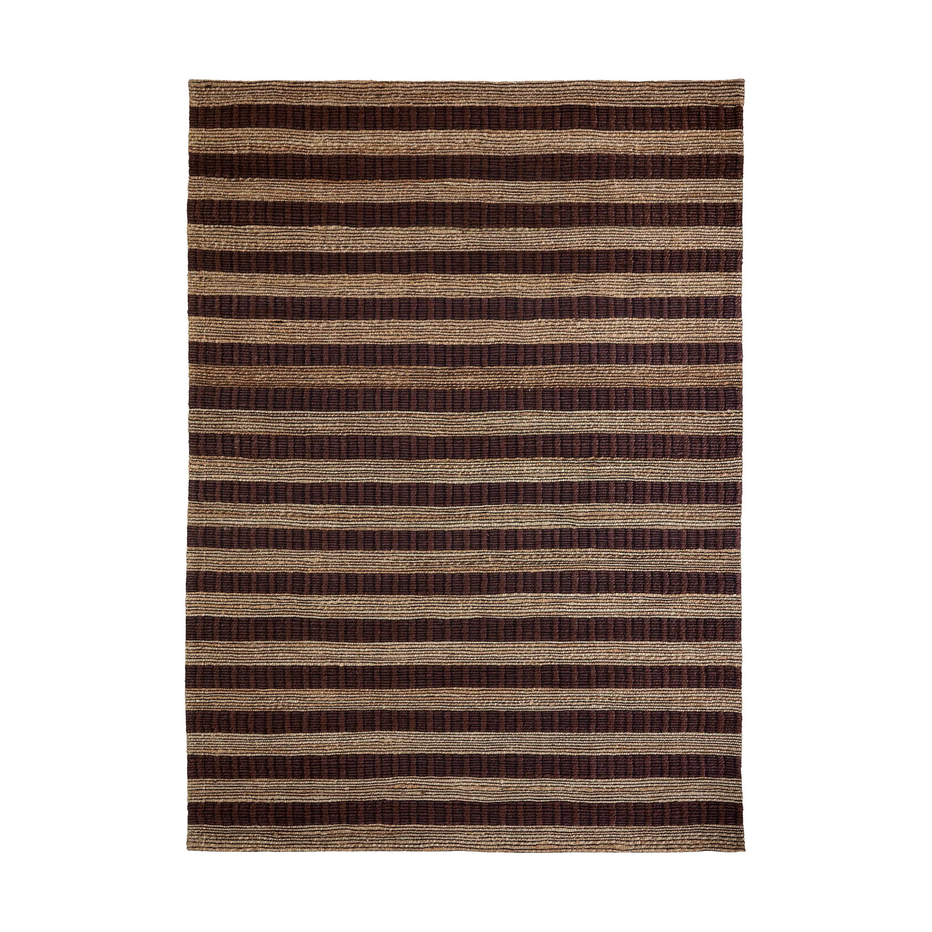 Block rug brown-natural, 160x230 cm House Doctor