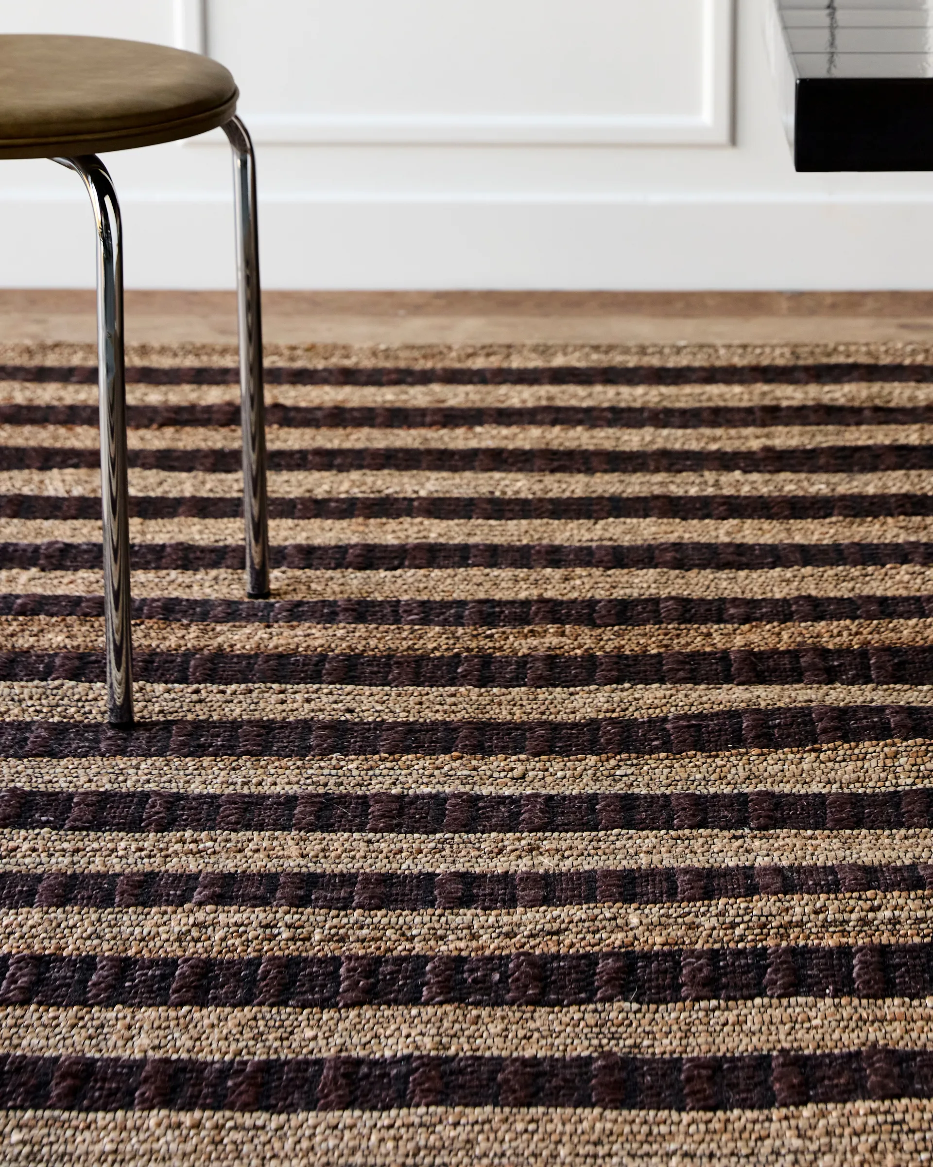 Block rug brown-natural, 160x230 cm House Doctor