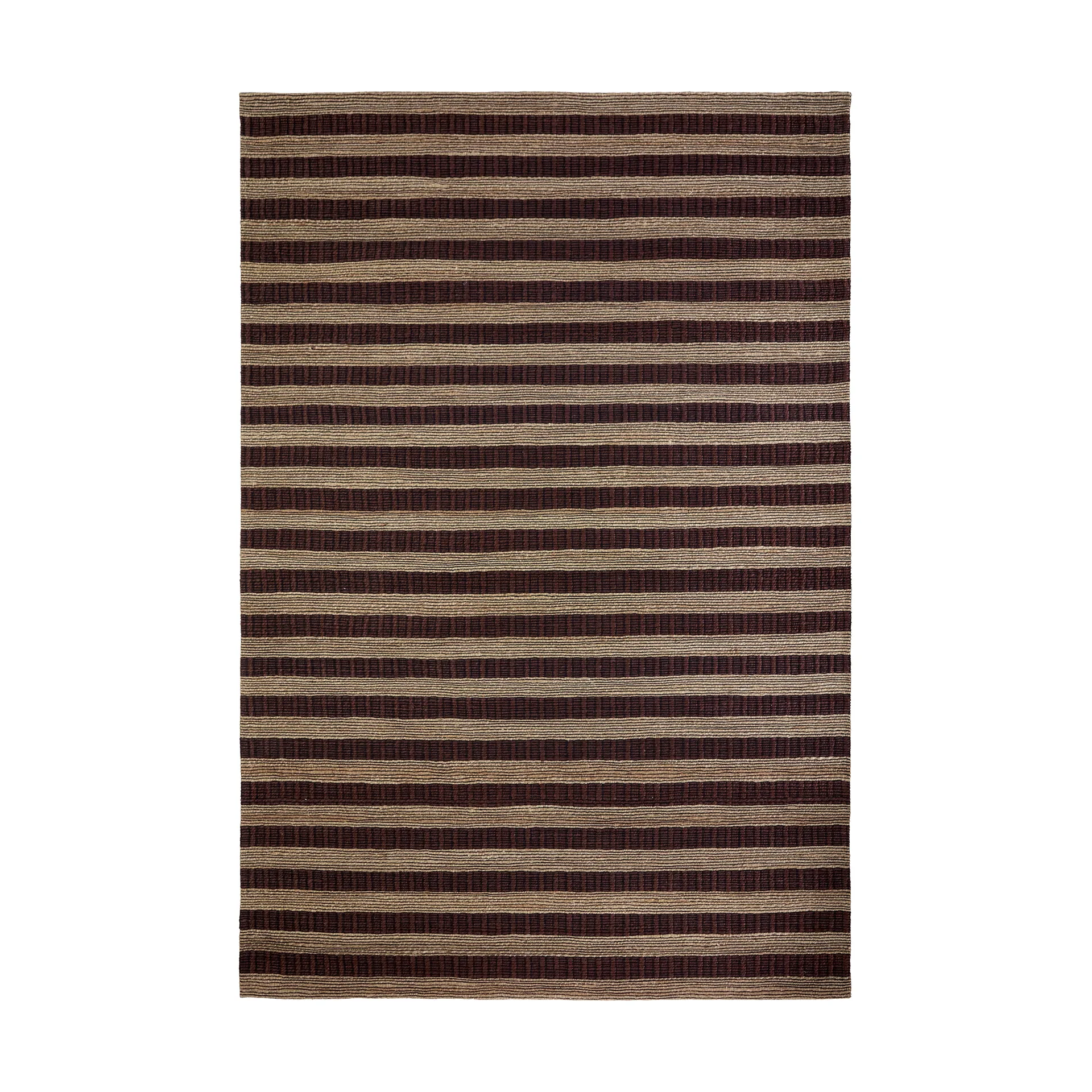 Block rug brown-natural, 200x300 cm House Doctor