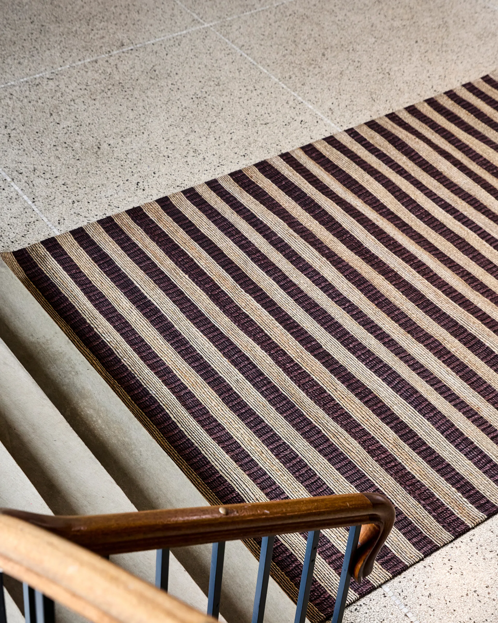 Block rug brown-natural, 200x300 cm House Doctor