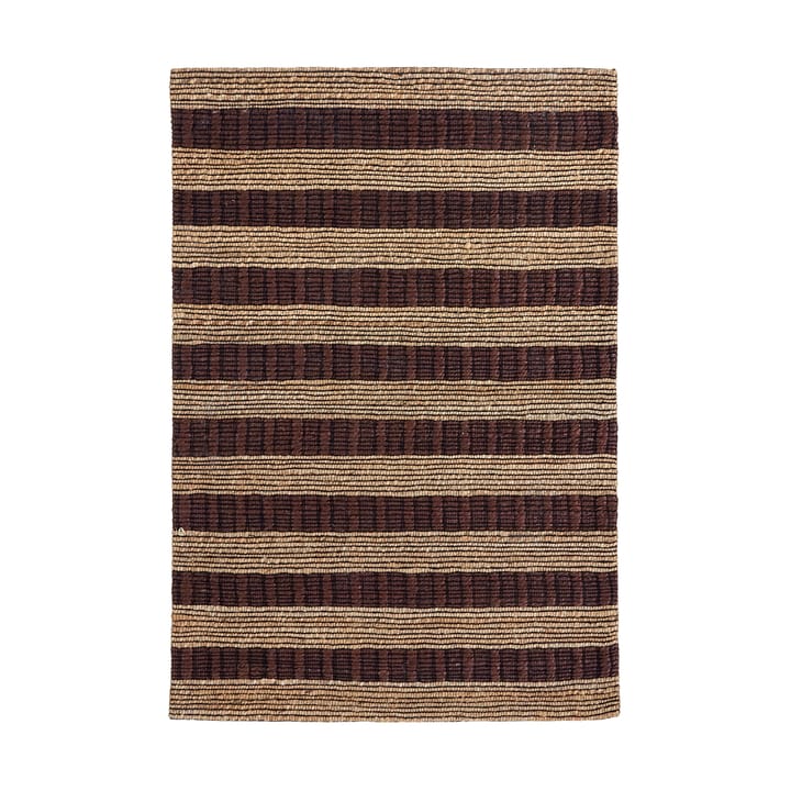 Block rug brown-natural - 85x130 cm - House Doctor