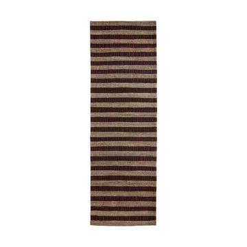 Block rug brown-natural - 90x300 cm - House Doctor