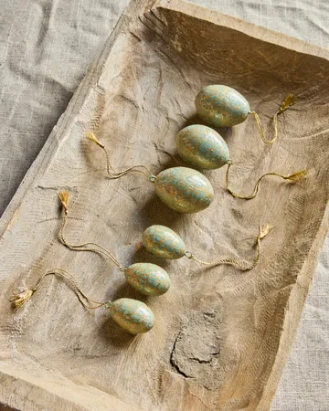 Bloom Easter egg 6 pieces - Light blue - House Doctor