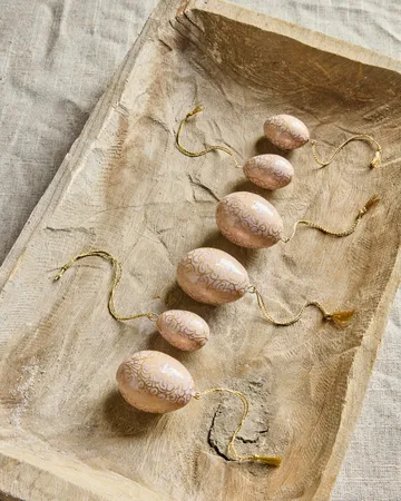 Bloom Easter egg 6 pieces - Pink - House Doctor