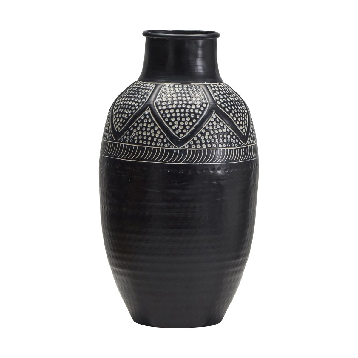 House Doctor Bloss vase 38 cm Black