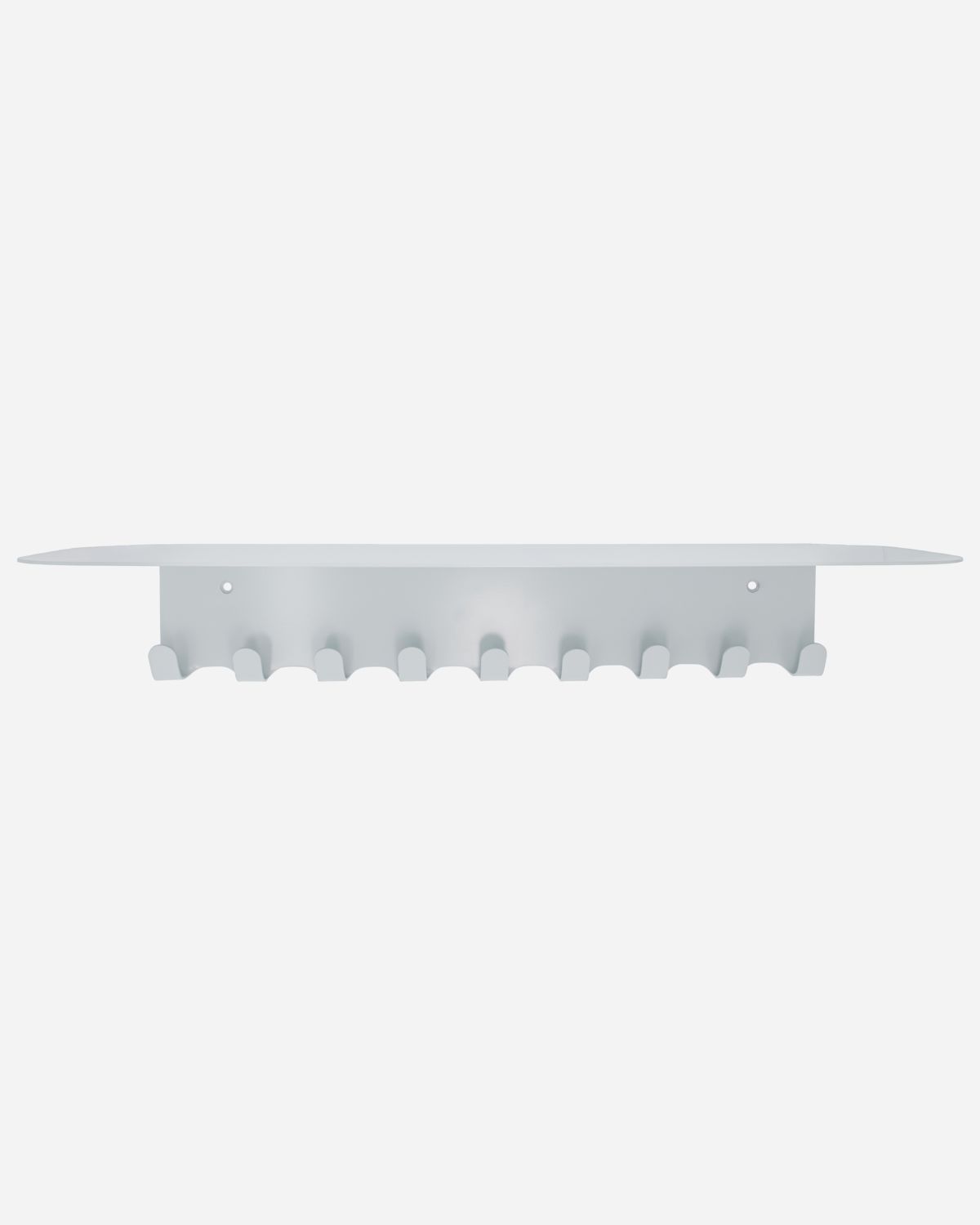 House Doctor Book rack 9 hooks 18x60 cm Light gray | Scandinavian Design | Clothes hooks & hangers | Grey